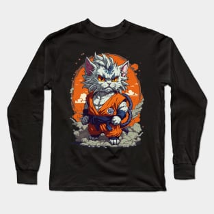 Goku Cat Long Sleeve T-Shirt